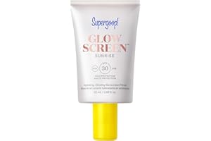 Supergoop! Glowscreen SPF 30, Sunrise (Champagne Glow) - .68 fl oz - Glowy Primer + Broad Spectrum Tinted Sunscreen - Hydration - Hyaluronic Acid