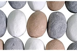 FIREBRANDDIRECT Mixed Gas Fire Pebbles White Grey and Beige. Made in UK Suitable for Gas LPG Living Flame Fires 10/20/30 (10)