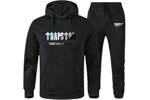 XUEQINGDE Chándal Trapstar Shotters para Hombre,2 Piezas Conjunto Chandal Trapstar Hombre,Chandal Mujer Trapstar,Fleece Chandal Trapstar London con impresión de Logotipo