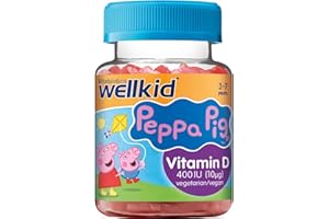 Wellkid Vitabiotics Peppa Pig Vitamin D Soft Jellies, Gummy, 30 Pack