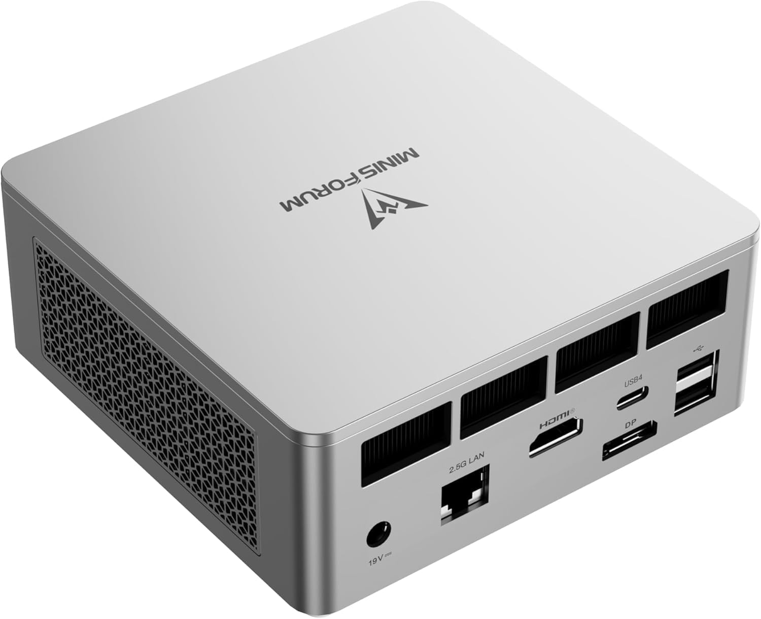 MINISFORUM UM750L Slim Mini PC, minicomputadora AMD Ryzen 5 7545U (6C/12T, hasta 4,9 GHz), 16 GB LPDDR5 y 512 GB SSD PCIe 4.0, DP/HDMI/USB4, 4 x USB Tipo A, LAN 2,5G, WIFI6E/BT5.2