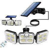 HANGAST Solar G&uuml;neş Enerjili 122 Ledli Hareket Sens&ouml;rl&uuml; Bah&ccedil;e Aydınlatma Sokak Lambası Solar