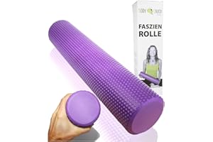 EASY FOXY TOY Wałek piankowy, Ø9 cm x 43 cm punkt spustowy masaż ciała wałek do powięzi cellulitowe narzędzie; odzyskiwanie mięśni z ulgą w bólu pleców; przyjazna dla środowiska pianka EVA o niskiej gęstości do fizjoterapii