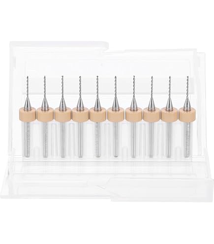Micro Bit Starter Kit 10 Pcs PCB Drill Bit Set, Carbide Micro Drill Bits For Print Circuit Pcb Drill Bits