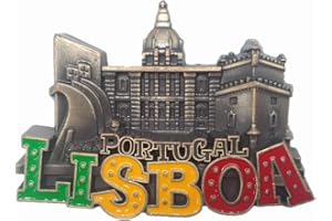 MUYU MAGNET Calamita da frigorifero 3D Lisbona Portogallo da viaggio souvenir regalo collezione casa cucina frigorifero decorazione magnetico adesivo metallo magnete
