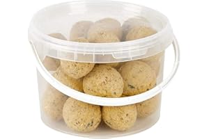 Garden Ting Premium Suet Fat Balls for Wild Birds, 3 Litre Tub, black, 3 Count (Pack of 1)