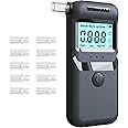Azonee Alcohol Tester, Professional-Grade Alcohol Tester with Lcd Display, High Precision Alcohol Tester, Portable Breathalyzer for Personal Use (10 Mouthpieces)