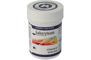 ‎BAKERYTEAM bakeryteam Lebensmittelfarbe Glasurfarbe Icing Colour Gelfarbe Royal Blue, 35 g