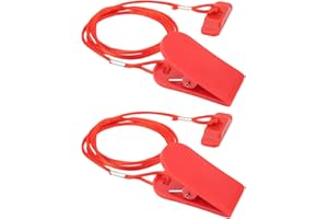 YOSOO HEALTH GEAR 2 szt. Klucz bezpieczeństwa na bieżni, uniwersalny klucz bezpieczeństwa na bieżni, magnes z tworzywa ABS Kompaktowy i lekki do uniwersalnej maszyny do biegania z magnesami