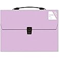 Pastel Colour A4 Expanding File Organiser 13 Pocket Document Paper Storage Folders (Lilac Purple)
