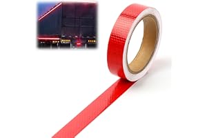 Röd vattentät reflekterande tejp 23 m × 2,5 cm