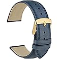 WOCCI Watch Band 14mm 16mm 18mm 19mm 20mm 21mm 22mm 23mm 24mm - Vintage Leather Watch Strap,Choice of Color and Width