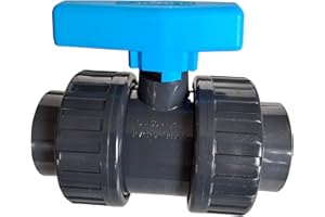 PISCINEO Vanne PVC Pression à Coller diam. 50