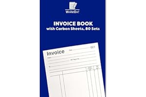 YLAB Invoice Book with Carbon Sheet – A5 Full Size | 1-80 Pages | Duplicate Copies | Receipt & Order Book for Business Transactions
