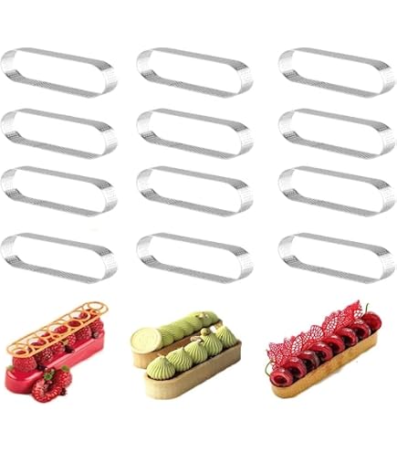 6 Runde Kuchenringformen Aus Edelstahl – 7,6 Cm Durchmesser, Für Mousse, Desserts & Gebäck