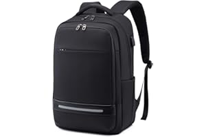 Vodlbov Mochila para Ordenador Portátil Impermeable Antirrobo Unisex 17 Pulgadas, Gran Capacidad con Puerto USB para Estudio,