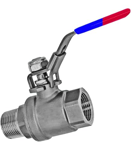 MegaHaustechnik V4A Edelstahl T-Stück, 1 Zoll Auf 3/4 Zoll Reduziert, IG X IG X IG – Für Trinkwasser, 90° Abzweig, INOX