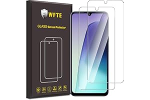 WFTE [Lot de 2 Verre Trempé pour Xiaomi Redmi 14C/Poco C75, 0,26mm Film de Protection D'écran avec Haute Transparence à 99%, Anti-trace Protecteur avec Dureté 9H Glass