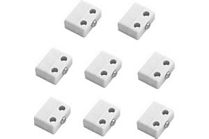TERF® Heavy Duty Knockdown Fitting White Wood & Furniture Jointing Connector for Cupboard Kitchen Cabinet Wardrobe Bookcase Drawer and Multi Purpose use in Furniture - Pack of 8