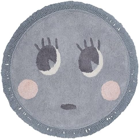 Nattiot Children's Rug – Round Molly Grey