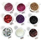 Epoksi Re&ccedil;ine Sim &amp; Glitter Seti, Mum Simi, Beton Hobi Kendin Yap (9LU SET)