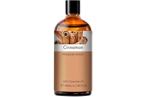 PHATOIL Ätherisches Öl Zimt 100ml, Ätherische Öle Zimtöl Reine Naturrein für Diffuser Aromatherapie, Duftöle Zimt Öl für Duftlampe, Luftbefeuchter, Kerzen