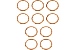 LT Easiyl 10pcs 43mm Joints d'échappement de Moto Compatible avec Honda CB 650 F 650 FA Joint de Silencieux d'échappement de Moto Tuyau d'échappement Joint Torique Rondelle Joint d'étanchéité
