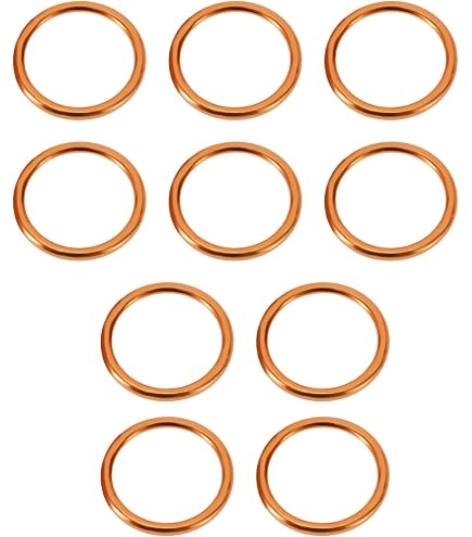 10 Joints Torique Collecteur échappement Moto - Vert 44x3mm - Compatible KTM, Husqvarna, Gas Gas, Beta