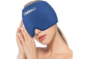 I-THERA-U Masque Migraine Froid - Masque anti Migraine 【Front d'un côté】, Réutilisable Bonnet anti Migraine, Compresse Froide Bonnet Migraine Froid Soulager la Migraine Miracle