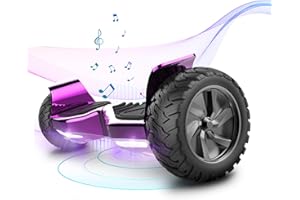 ELEKGO 8.5 Inch Hoverboard, All-Terrain Tires Off-Road Self Balancing Scooter with Bluetooth LED Light Hoverboards and APP for Teenagers and Adults