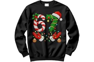 HotScamp Funny Christmas Jumper Day for Kids, Teens and Adults – 67 Xmas Hands 6-7 Slogan Sweatshirt - Six Seven Slogan Festive Meme Christmas Jumper Days