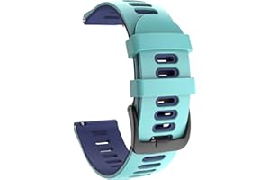 OVERSTEP Armband Kompatibel mit Garmin Vivoactive 3/Venu/Vivomove 3/Luxe/Style/HR, 20mm Weiche Silikon Armbänder Sport Ersatzband für Vivoactive 3 Music/Forerunner 245/645 Music