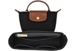 Shengruili Organizer för långchamp väska mini,multi-ficka handbag handbag arrangör, handväskearrangör, hopfällbar väska arran