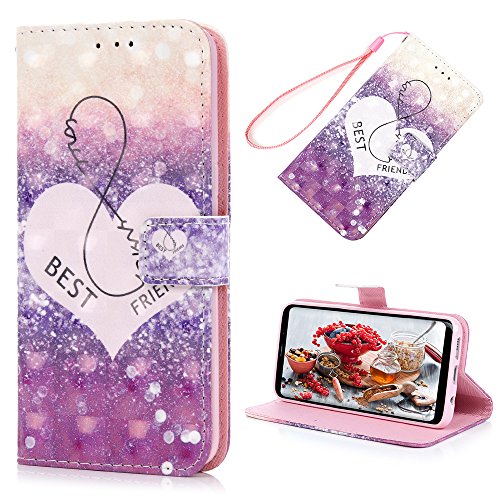 Lanveni S8 H  lle  Handyh  lle f  r Flip Case Cover PU Lederh  lle Schutzh  lle Magnetverschluss Ledertasche mit Stander Function Brieftasche Card Slo