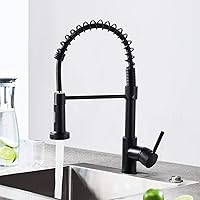 JTWEB Wasserhahn Küche 360°Drehbar Küchenarmatur mit Brause Mischbatterie Küche Armatur Küche Spiralfederarmatur…