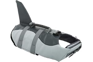 Queenmore Gilet De Sauvetage pour Chien, Réglable Gilet De Sauvetage Chien, Haute Flottabilité Et Poignée De Sauvetage, pour Chiens De Taille Moyenne Et Grande