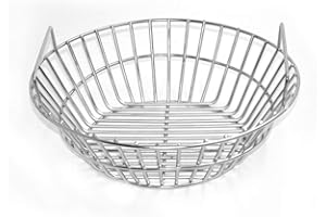 ONLYFIRE only fire #8537 Charcoal Ash Basket, Stainless Steel Charcoal Holder with Handles, Grilling Accessories, Fits Kamado Joe Classic
