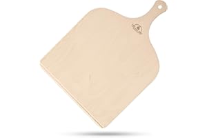 Leo and Gio Pala Per Pizza Corta 35 x 45 Pala Pizza In Legno Tagliere Paletta Per Pizza Pane Da Cucina Accessori Pala Compatibile Con Frono G3 Ferarri Ariete Smeg