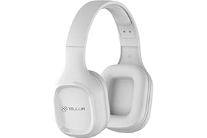 TELLUR Pulse słuchawki nauszne Bluetooth, BT5.0, słuchawki telewizyjne, wbudowany mikrofon do rozmów głośnomówiących, duże słuchawki, dźwięk Hi-Fi HD, przetworniki 40 mm, wzmocnienie basów, lekka