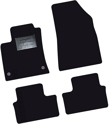 DHCarMats Tappetini Auto Su Misura Per Renault Clio 5 (2019-2024) – Kit Completo Anteriore E Posteriore In Moquette Antiscivolo Con Battitacco - 3