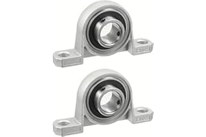 RAPOYO 2 Stück KP004 KFL004 19 mm 22 mm Bohrung, Zinklegierung, innere Kugel montiert, Stehlager, Einsatzlager KFL004, KP004 19 mm, 22 mm(KP004 22MM)