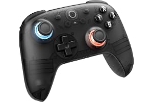 VITURE × 8BitDo Ultimate 2C Bluetooth Gaming Controller for Switch & Switch 2 | 6-Axis Motion Control | Hall Effect Joysticks | Rumble Vibration | Turbo Function | Wake on Shake | Smoky Translucent