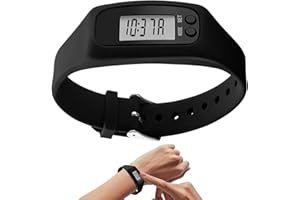 Amesor Reloj Podómetro | Pulsera sin Teléfono ni Aplicación - Relojes Inteligentes Deportivos con Contador de Calorías - para Caminar Correr Trotar Senderismo Fitness Desplazamientos Personas Mayores