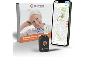 Weenect - GPS per anziani | Senza limiti di distanza | 7 giorni di autonomia | Pulsante di allarme | Telefono di emergenza | 2G | Funziona con abbonamento