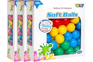 NOT JUST A BOX - Palline 6cm diametro Palline di plastica Colorate Gioco per Bambini (300 Palline)