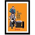 Good Hope Classic Movie Sholay Amitabh Bachchan, Dharmendra Movie Poster Frame (10 x 13 Inch) For Room Office Bedroom Living Wall Decoration Gift Home Decor Wall Art Hostel …