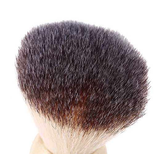 SODIAL(R)Beard Brush Shaving Mustache Brush with Bamboo Handle - Image 5