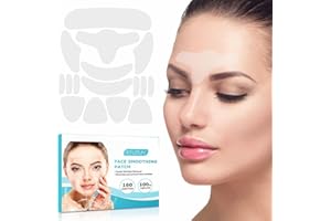 MKVZIYE 160 Pezzi Patch Antirughe, Cerotti Antirughe per il Viso, Facial Smoothies Strisce viso antirughe, Cuscinetti per la cura della pelle per levigare e idratare occhi, bocca, fronte