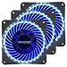 Produktbild novonest Gehäuselüfter Quiet Edition 120mm High Airflow Blau LED Lüfter,33LED,120-LED 3 Stueck pro Packung