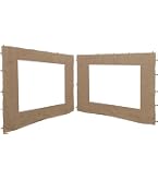 QUICK STAR 2 Panneaux Latéraux Avec Zip Pour Pavillon 3x4m - Beige RAL 1001 - 400/300x197cm